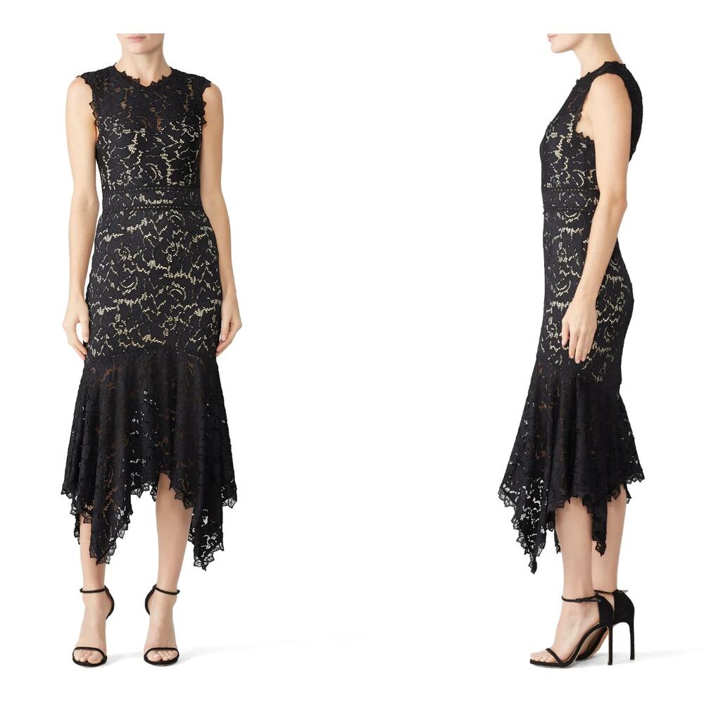 SAYLOR Marlee Lace Dress Black MEDIUM